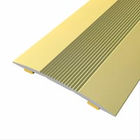 PERFIL DE TRANSICIÓN ADHESIVO ALUMINIO ESTRIADO ORO 83CM - 1