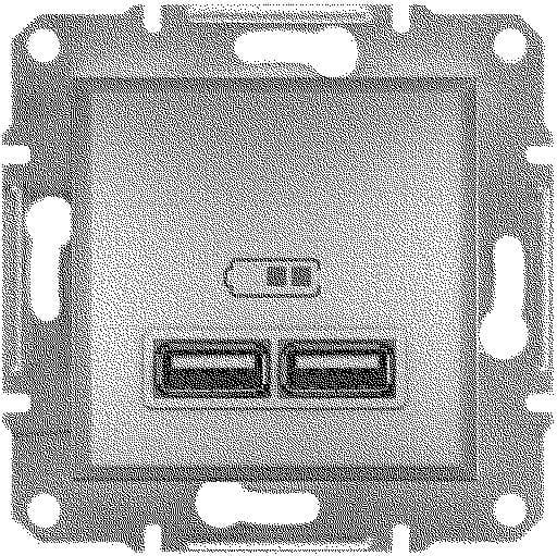 TOMA DOBLE USB SERIE ASFORA ALUMINIO - 1