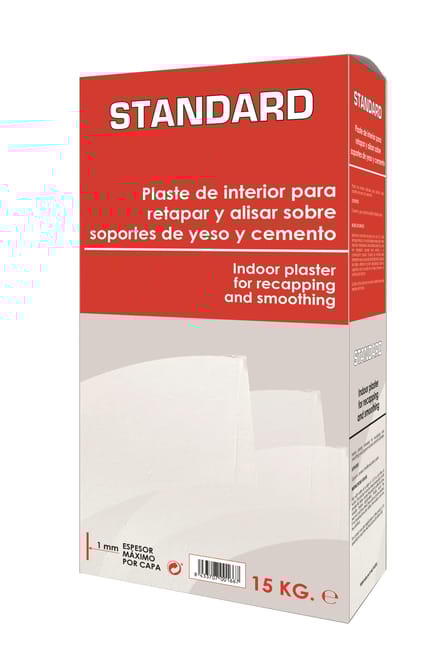 PLASTE EN POLVO CAPA MEDIA 15KG STANDARD 4 HORAS - 1