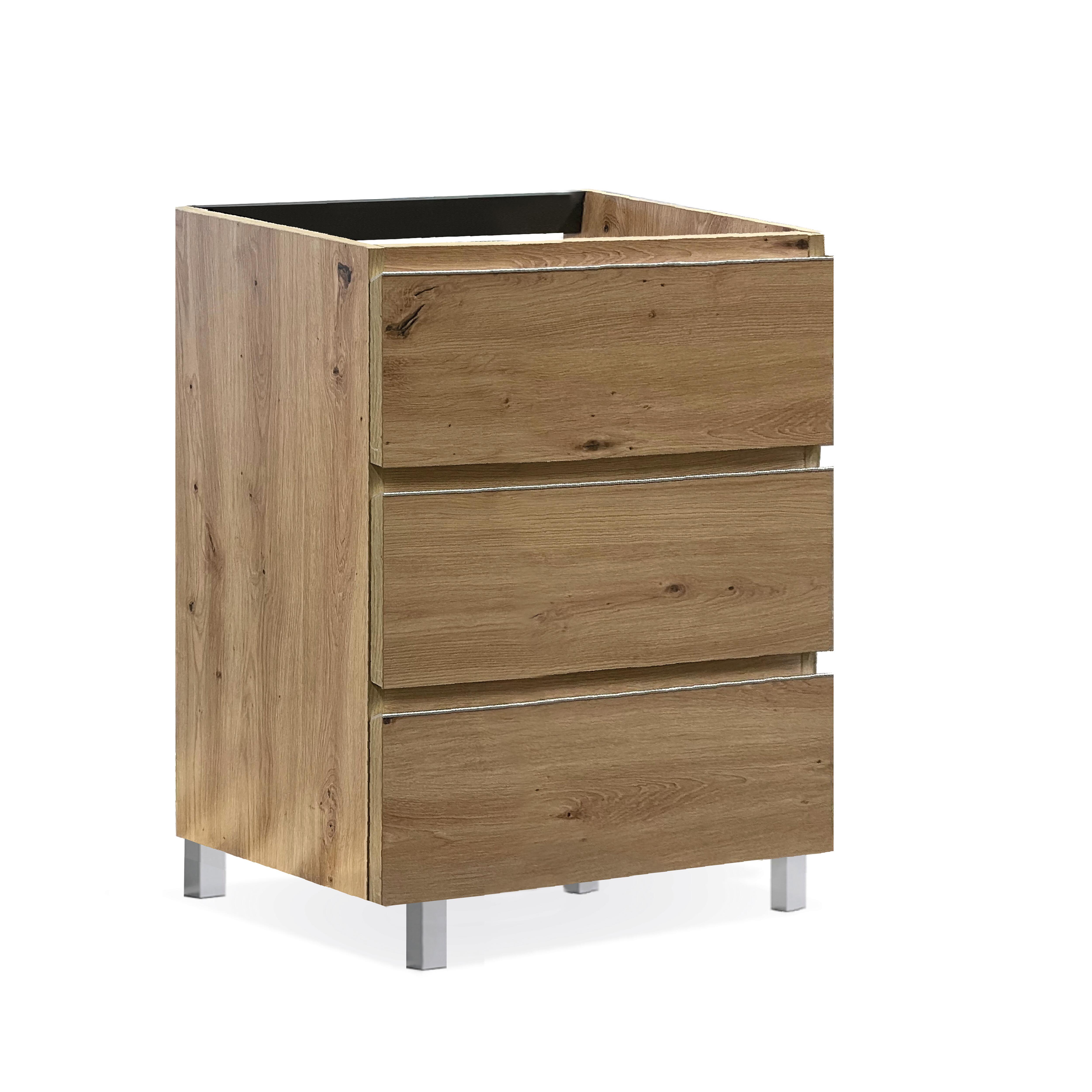 MUEBLE DE BAÑO MODULAR ATLANTIS MIEL 3 CAJONES 60X45CM - 2