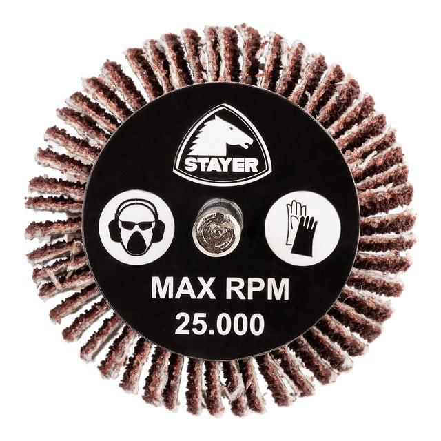 ABANICO LAMINADO Ø40 EJE 6 MM GRANO 80