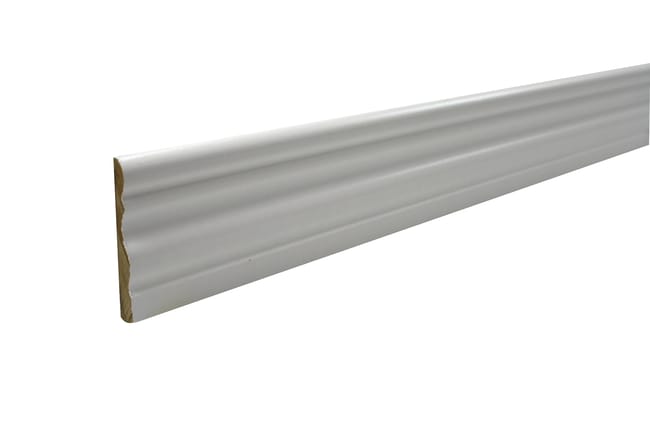 MOLDURA JAMBA MELAMINA BLANCA 2550 X 70 X 10 MM - 1