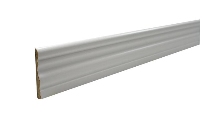 MOLDURA JAMBA MELAMINA BLANCA 2550 X 70 X 10 MM
