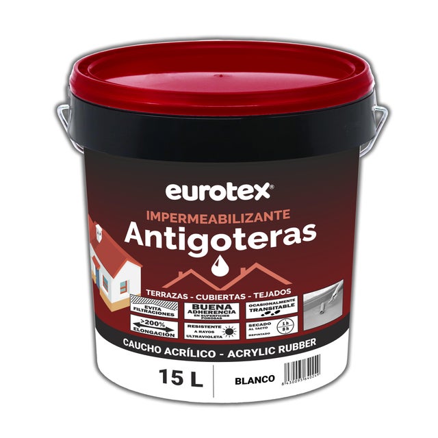 IMPERMEABILIZANTE CAUCHO 15L BLANCO