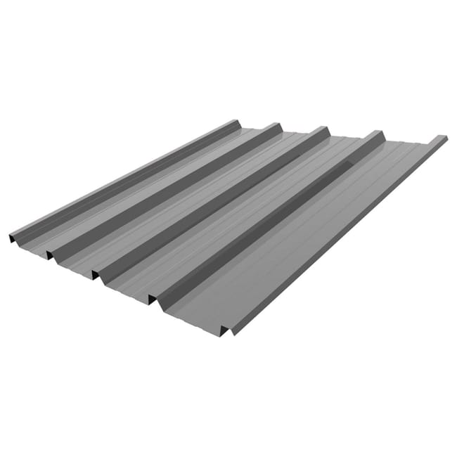 PLACA ACERO TRAPEZOIDAL 5 GRECAS 2.5X1M GRIS - 1