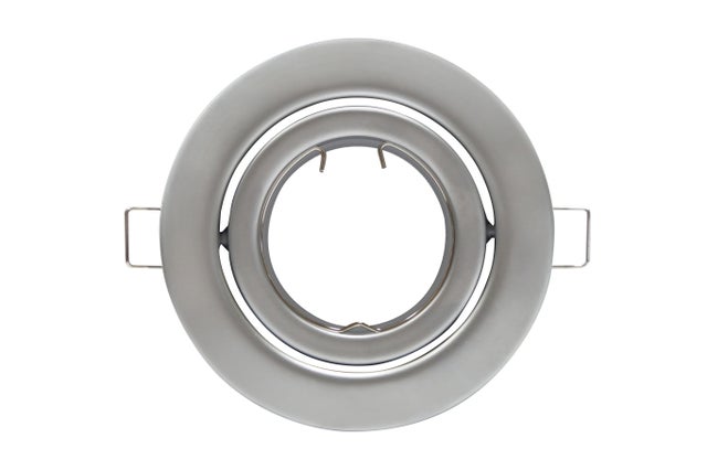 ARO DE EMPOTRAR ACERO Ø 105mm BASCULANTE CROMO MATE