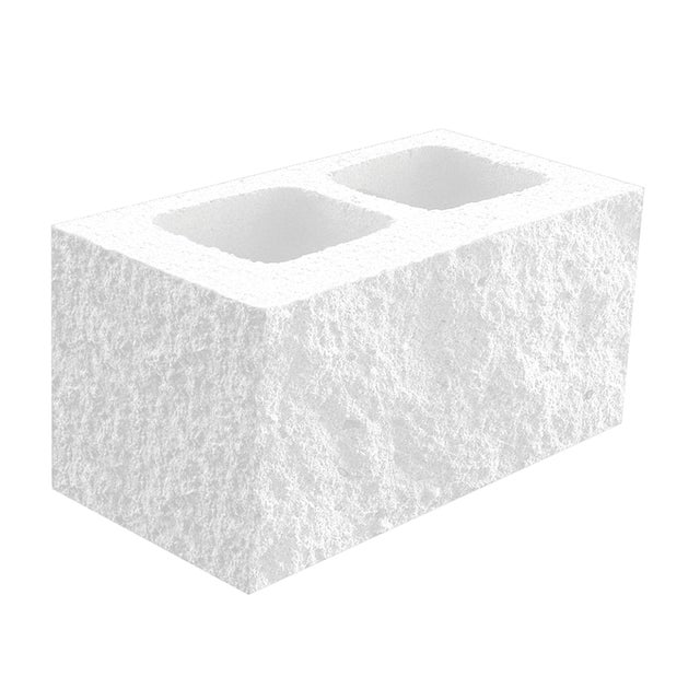 BLOQUE SPLIT ESQUINA HIDRÓFUGO BLANCO 15X20X40 CM