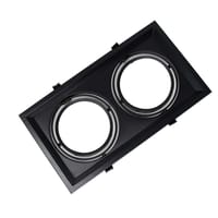 MARCO DE AR111 2 AGUJEROS NEGRO - 1