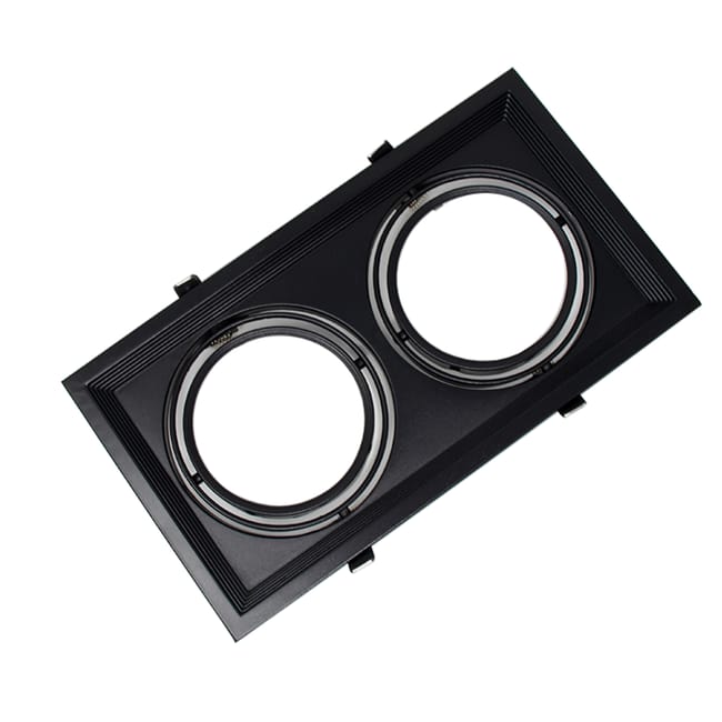 MARCO DE AR111 2 AGUJEROS NEGRO - 1