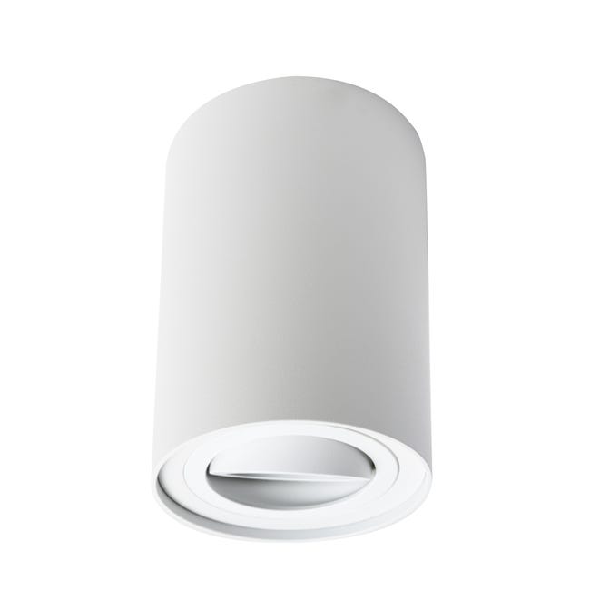 ARO DE SUPERFICIE ALTO CIRCULAR BASCULANTE BLANCO GU10 - 1
