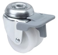 RUEDA CON FRENO POLIPROPILENO GIRATORIA 50 MM RUEDAS ALEX  - 1