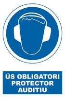 SEÑAL CARTEL PROTECCIÓN AURICULARES 1UD - 1