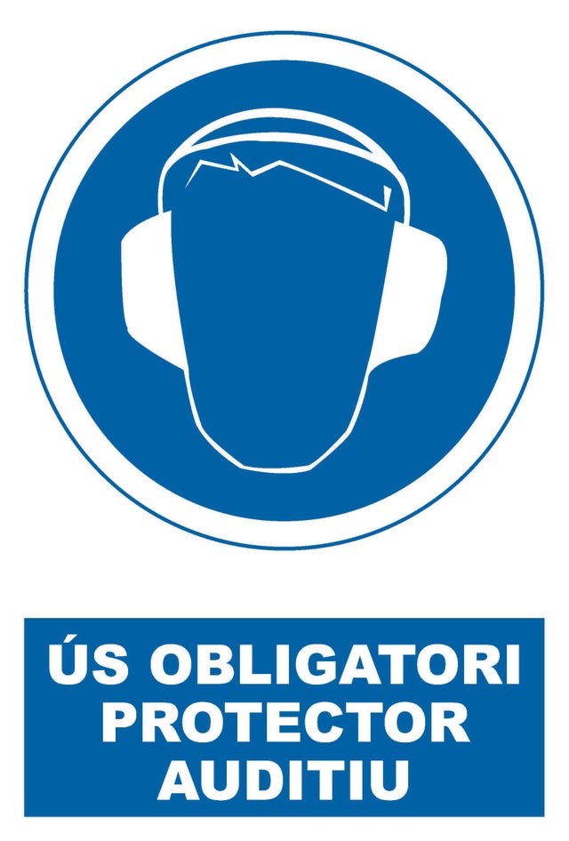 SEÑAL CARTEL PROTECCIÓN AURICULARES 1UD