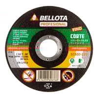 DISCO AMOLADORA CORTE FINO PIEDRA 115MM BELLOTA - 1