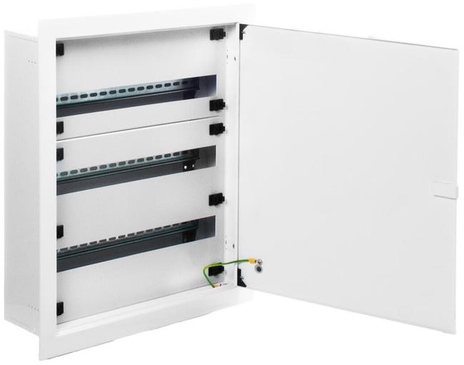 CUADRO ELÉCTRICO METÁLICO PARA EMPOTRAR EN OBRA DE 72 ELEMENTOS IP30 SOLERA - 1