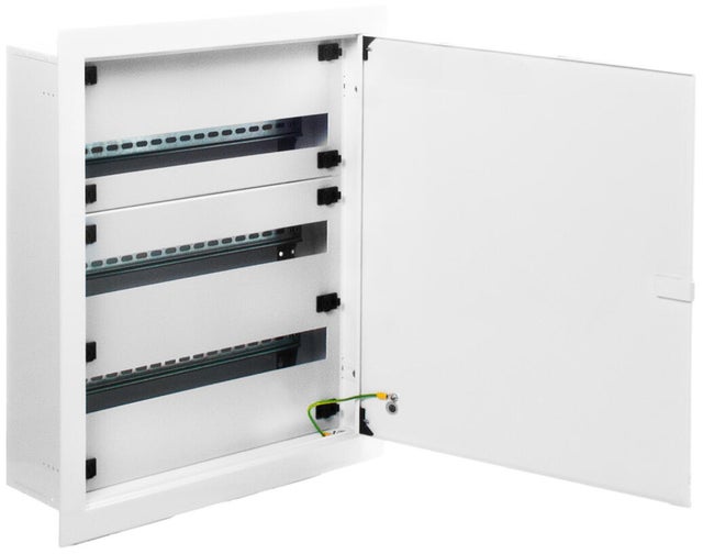 CUADRO ELÉCTRICO METÁLICO PARA EMPOTRAR EN OBRA DE 72 ELEMENTOS IP30 SOLERA