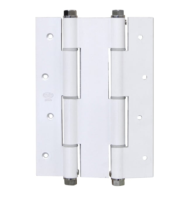 BISAGRA PARA PUERTA VAIVÉN DOBLE ACCIÓN 180X133,5MM BLANCA