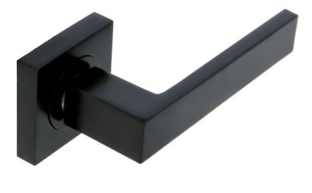 JUEGO DE MANILA ROSETA ALUMINIO CUADRADA MOD 6017 NEGRO 