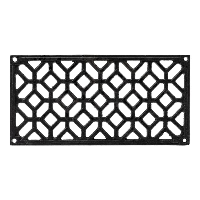 REJILLA DE FUNDICION RECTANGULAR 24X12 CM - 1