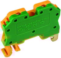 BORNA CARRIL DIN VERDE/AMARILLO 4 MM2 - 1