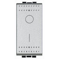 INTERRUPTOR BIPOLAR ESTRECHO SERIE LIVING ALUMINIO - 1