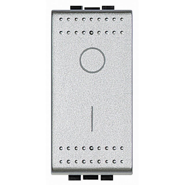 INTERRUPTOR BIPOLAR ESTRECHO SERIE LIVING ALUMINIO