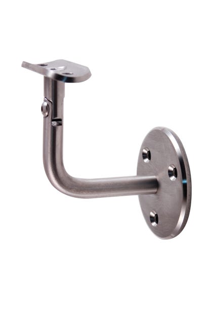 SUJECIÓN  REGULABLE PASAMANOS A PARED ACERO INOXIDABLE - 1