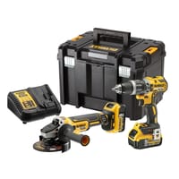 PACK TALADRO PERCUTOR BATERÍA DEWALT DCD796 18V BRUSHLESS 5AH + AMOLADORA BATERÍA DEWALT DCG405 18V BRUSHLESS 125MM - 1