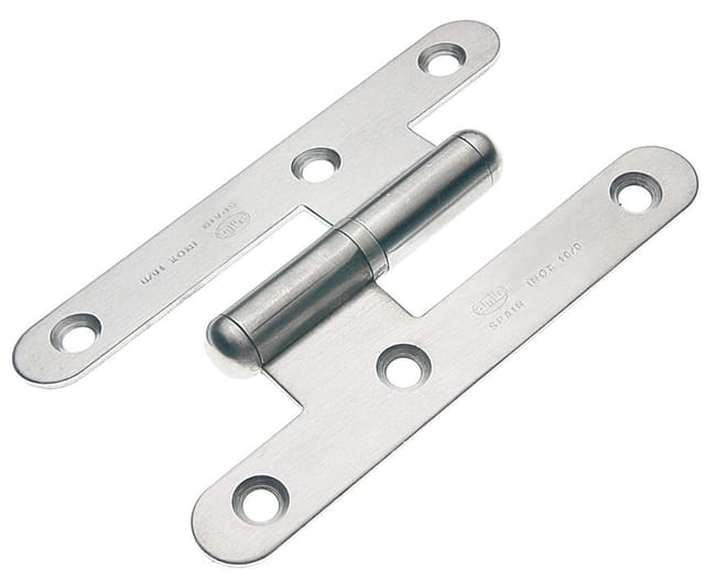 BISAGRA PERNIO A DERECHA 95X52MM MATE AC. INOXIDABLE - 1