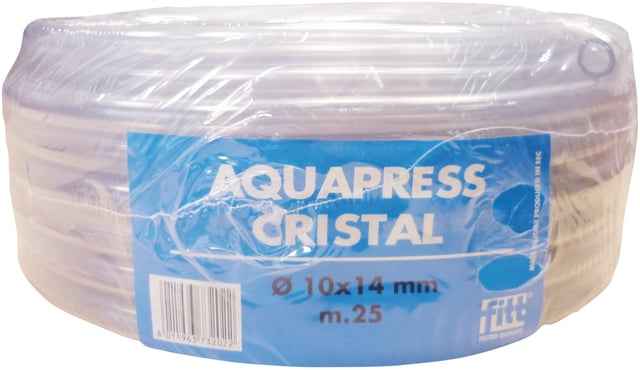 MANGUERA AQUAPRESS CRISTAL  Ø14MMX25M