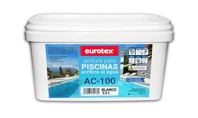 PINTURA ACRÍLICA PARA PISCINAS 4L BLANCO