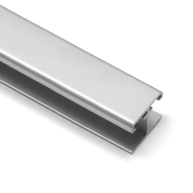 PERFIL H PLATA MATE 260 CM 10MM - 1