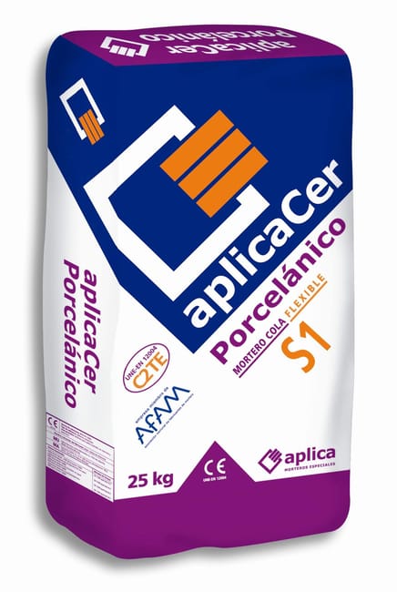 CEMENTO COLA APLICACER PORCELÁNICO FLEXIBLE 25KG BLANCO - 1