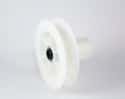 POLEA DE PVC COMPACTO 120 CON RODAMIENTO PARA EJE 40 MM Y CINTA 20MM - 1