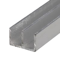 PERFIL DOBLE U ALUMINIO BRUTO 10X16X1MM 2,6M - 1