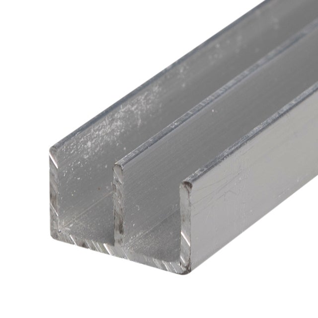 PERFIL DOBLE U ALUMINIO BRUTO 10X16X1MM 2,6M