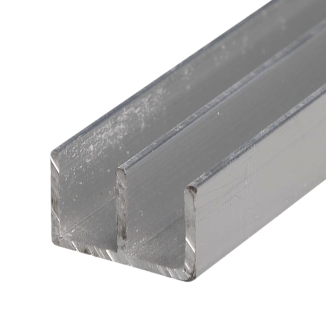 PERFIL DOBLE U ALUMINIO BRUTO 10X16X1MM 2,6M - 1