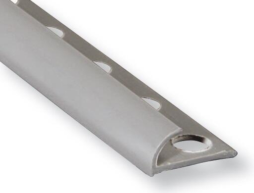 PEFIL ESQUINA REDONDEADA PVC 10.5x2600 MM GRIS OSCURO