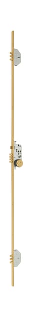 CERRADURA SEGURIDAD EMBUTIR PUERTA MADERA MULTIPUNTOS 702 3 ORO MCM - 1