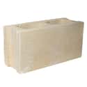 BLOQUE DE HORMIGÓN LISO CREMA 39X19X14 CM - 1