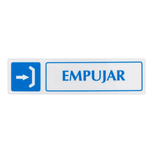 SEÑAL PLACA EMPUJAR ADHESIVO 1UD