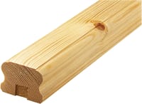 PASAMANOS MADERA ABETO 200 X 6,2 X 4,5 CM - 1