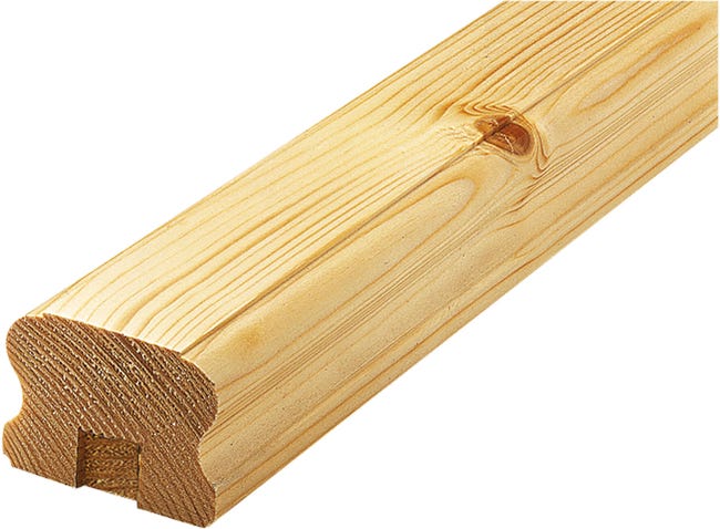 PASAMANOS MADERA ABETO 200 X 6,2 X 4,5 CM - 1