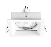 FOCO EMPOTRAR ALUMINIO 80 X 80 MM FIJO BLANCO - 1