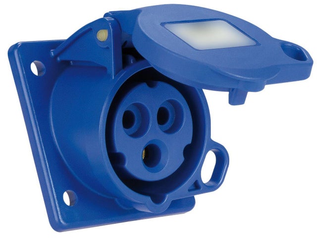 BASE EMPOTRAR INDUSTRIAL 2P+T 32A 230V IP44