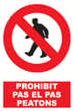 SEÑAL PVC PROHIBIDO PASO 1UD - 1