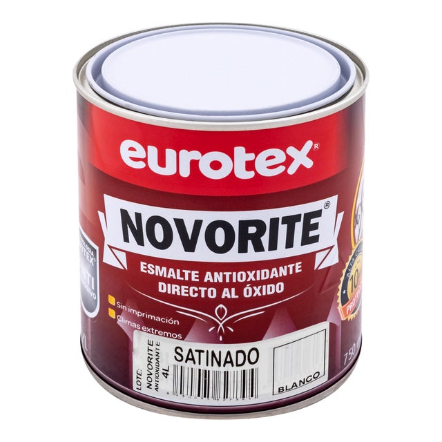 ESMALTE SINTÉTICO ANTIOXIDANTE SATINADO NOVORITE 4L BLANCO