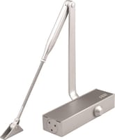 CIERRAPUERTA CUADRADO CON RETENEDOR 80 KG NEGRO - 1