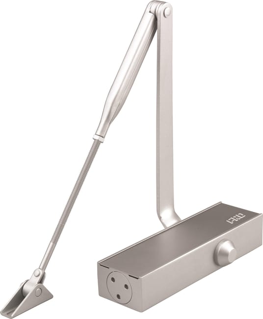 CIERRAPUERTA CUADRADO CON RETENEDOR 80 KG NEGRO - 1