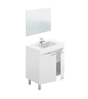 MUEBLE DE BAÑO CON ESPEJO LC1 BLANCO 81X46CM - 4